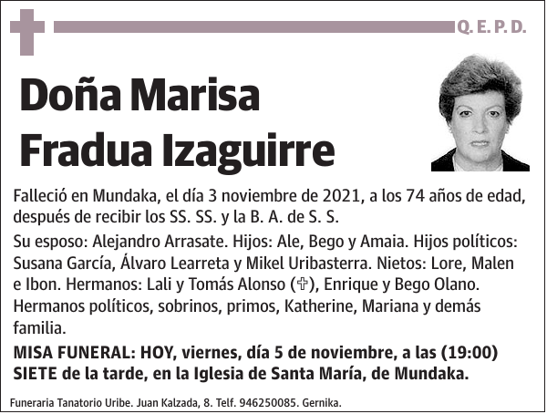 Marisa Fradua Izaguirre