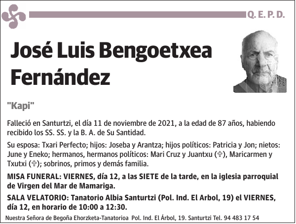 José Luis Bengoetxea Fernández