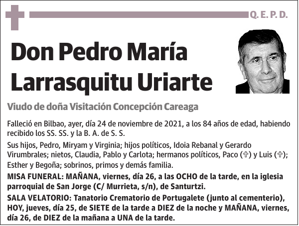 Pedro María Larrasquitu Uriarte