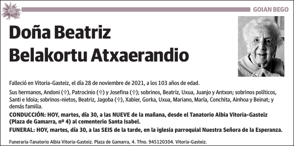 Beatriz Belakortu Atxaerandio