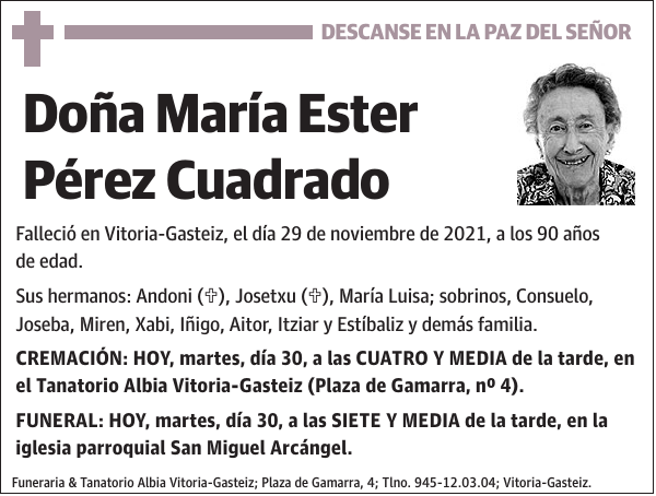 María Ester Pérez Cuadrado