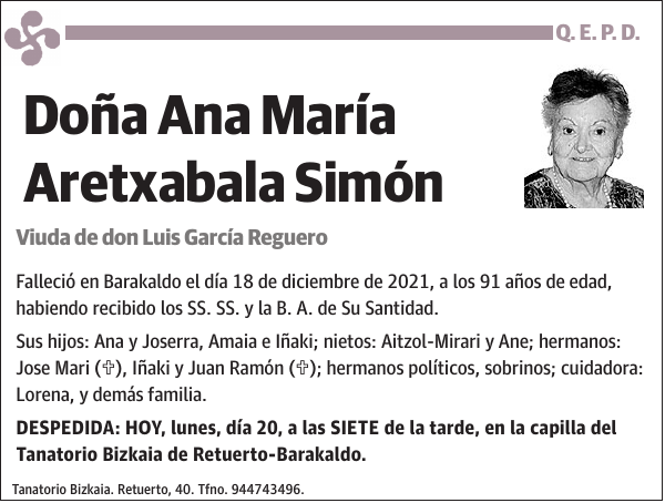 Ana María Aretxabala Simón