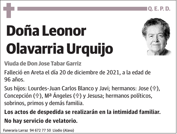 Leonor Olavarria Urquijo