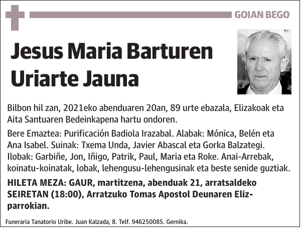 Jesus Maria Barturen Uriarte