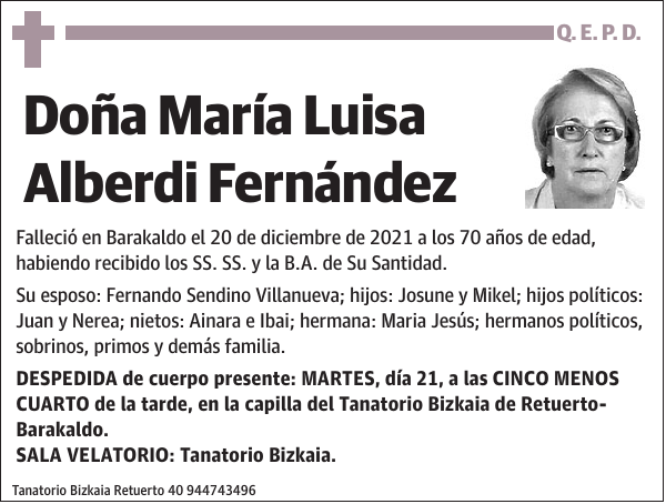 María Luisa Alberdi Fernández