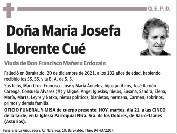 María Josefa Llorente Cué