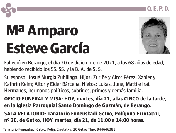 Mª Amparo Esteve García