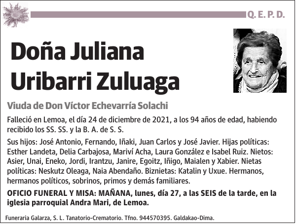 Juliana Uribarri Zuluaga