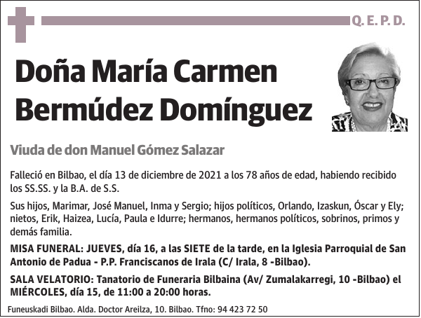 María Carmen Bermúdez Domínguez