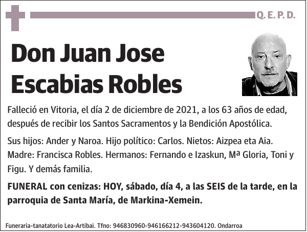 Juan Jose Escabias Robles