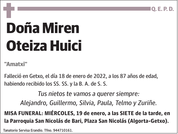Miren Oteiza Huici