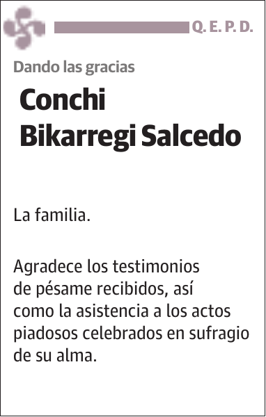 Conchi Bikarregi Salcedo