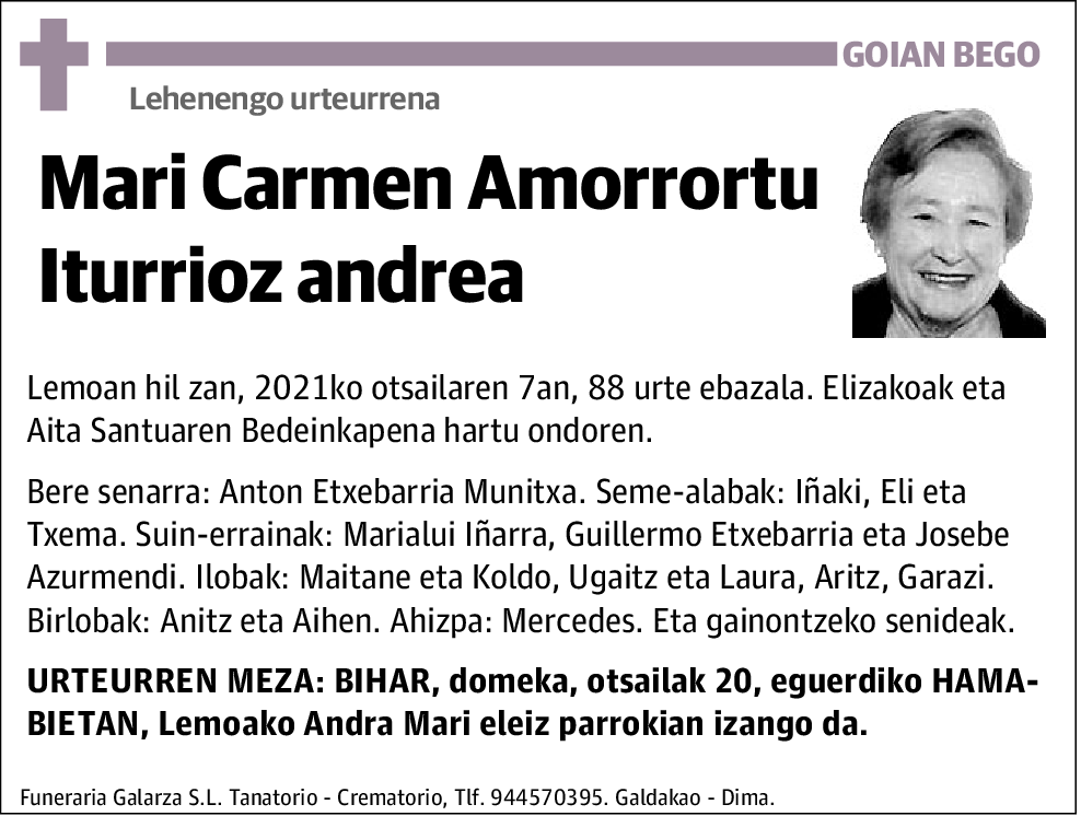 Mari Carmen Amorrortu Iturrioz