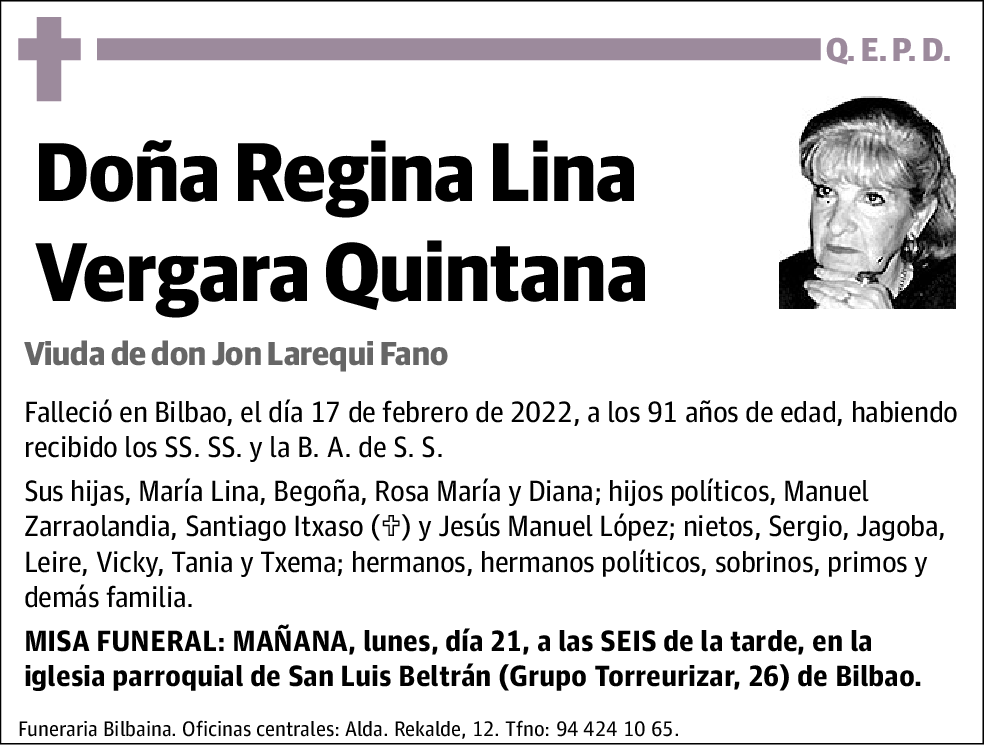 Regina Lina Vergara Quintana