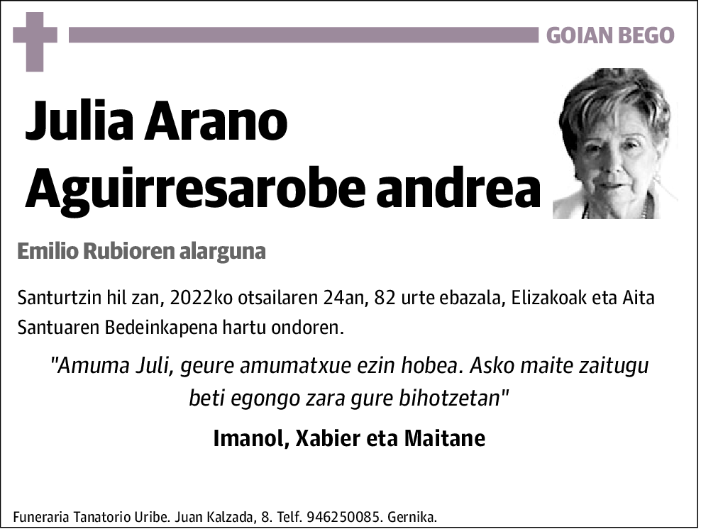 Julia Nietos Arano Auirresarobe