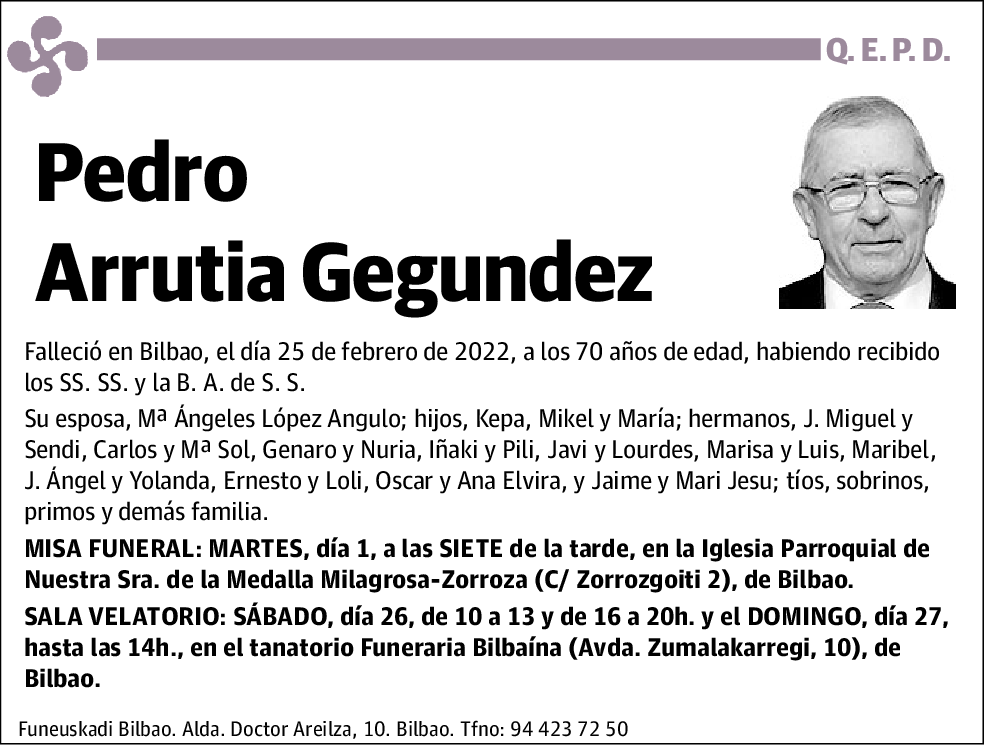Pedro Arrutia Gegundez