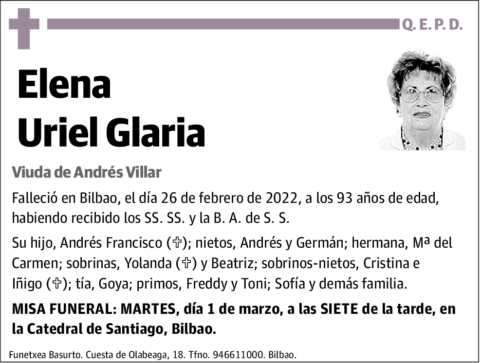 Elena Uriel Glaria