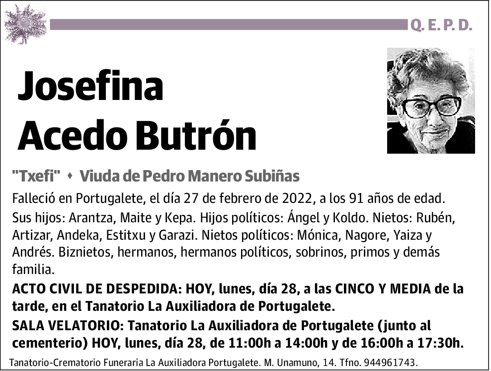 Josefina Acedo Butrón
