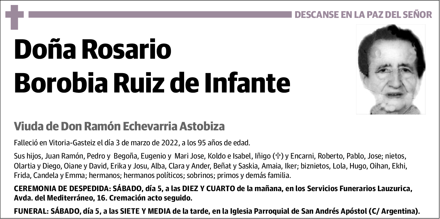 Rosario Borobia Ruiz de Infante