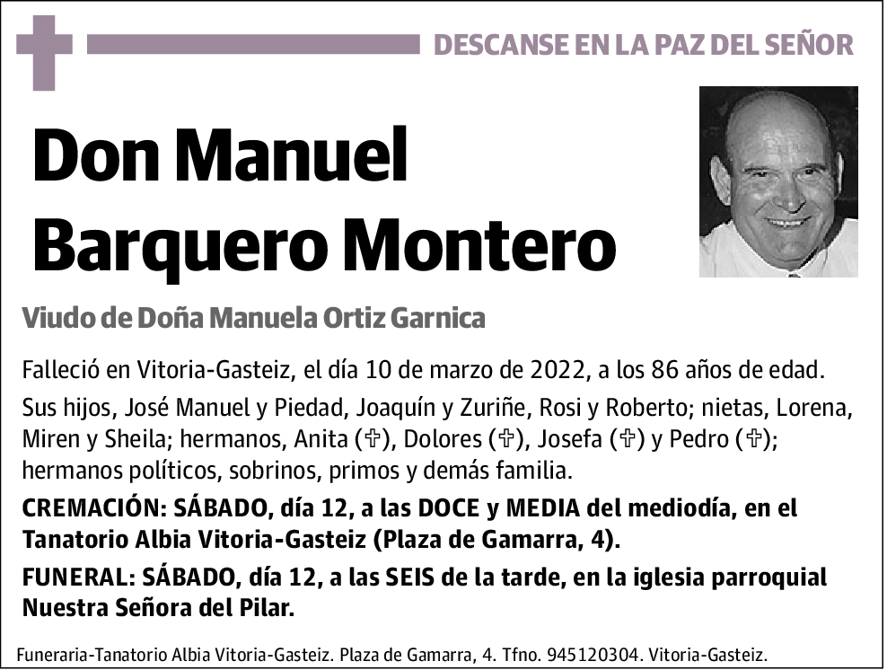 Manuel Barquero Montero