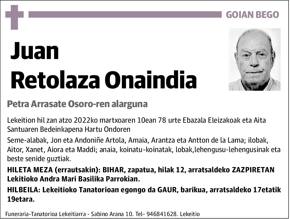 Juan Retolaza Onaindia