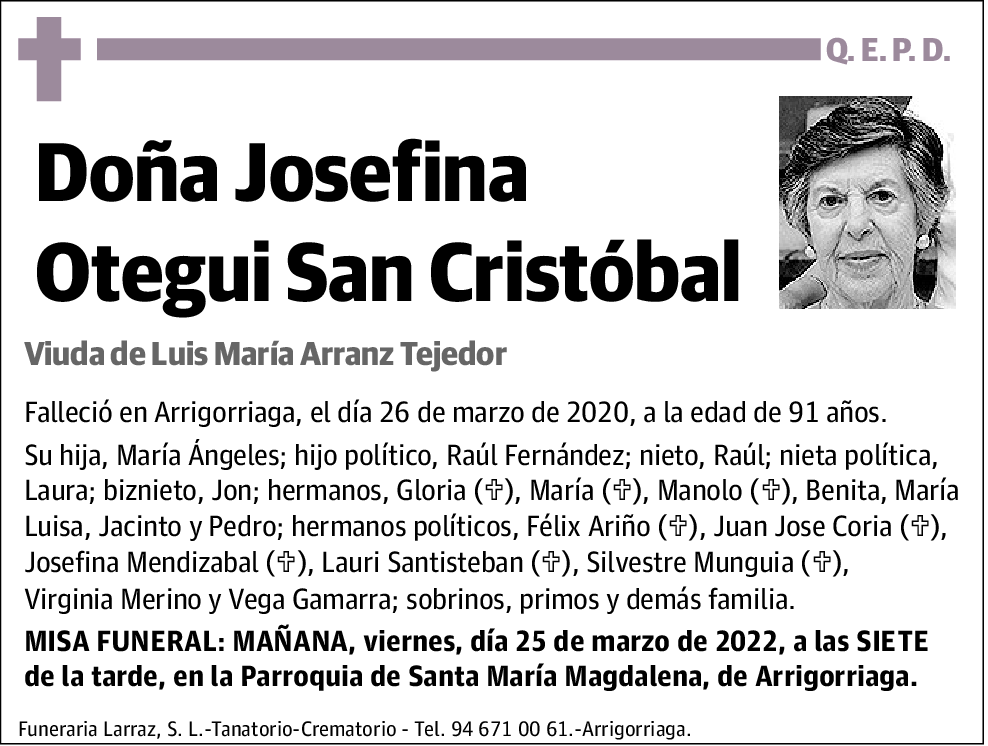 Josefina Otegui San Cristóbal