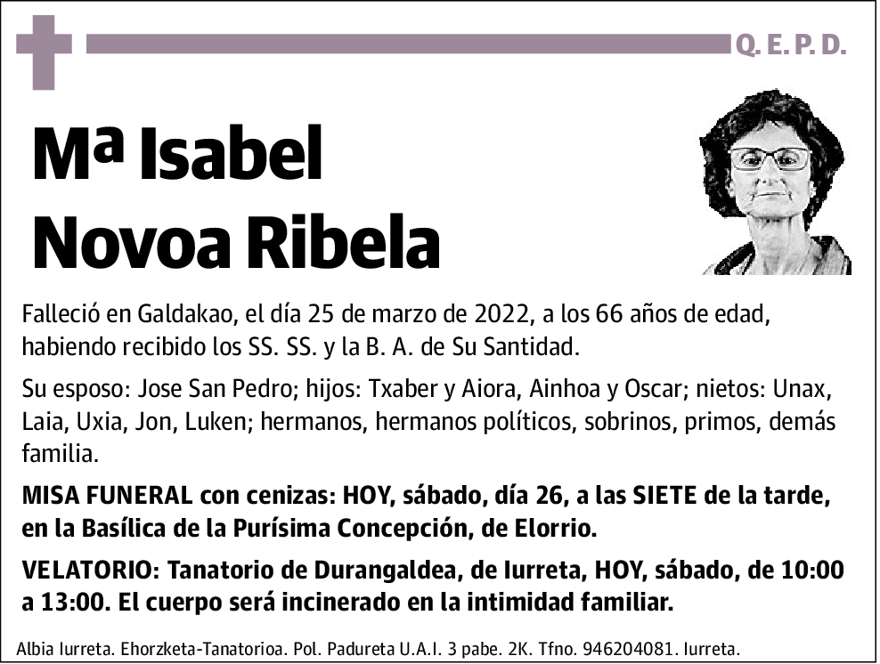 María Isabel Novoa Ribela