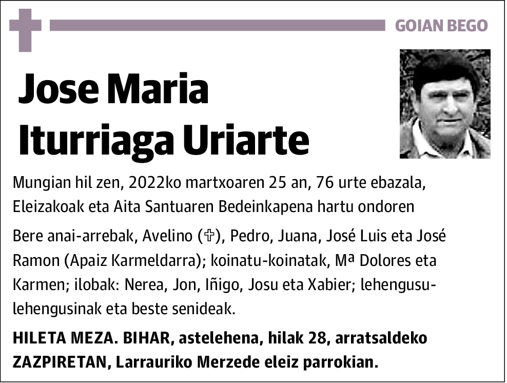Jose Maria Iturriaga Uriarte