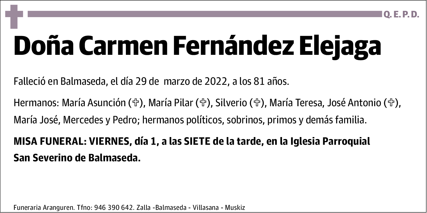 Carmen Fernández Elejaga