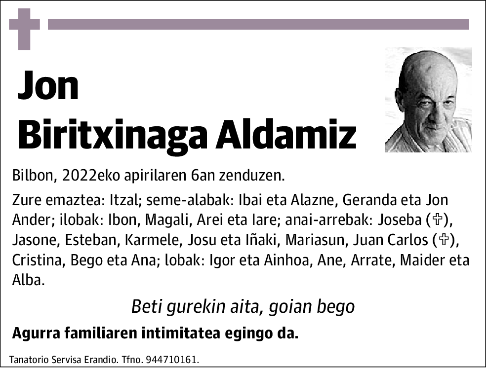 Jon Biritxinaga Aldamiz