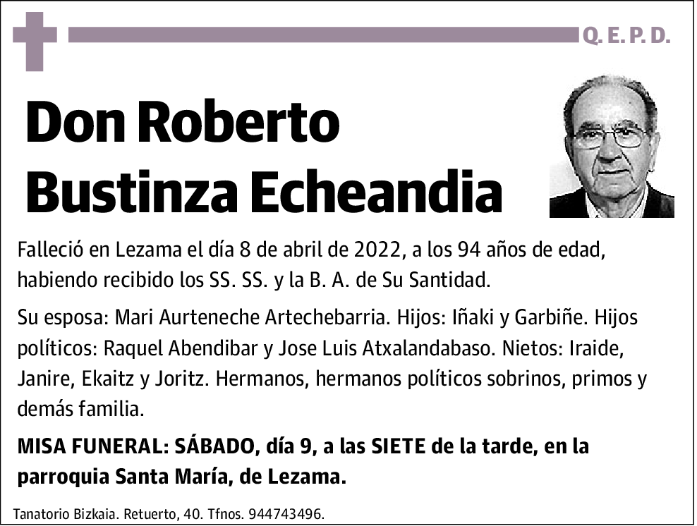 Roberto Bustinza Echeandia