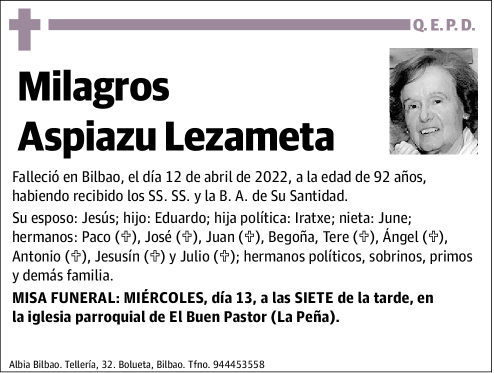 Milagros Aspiazu Lezameta