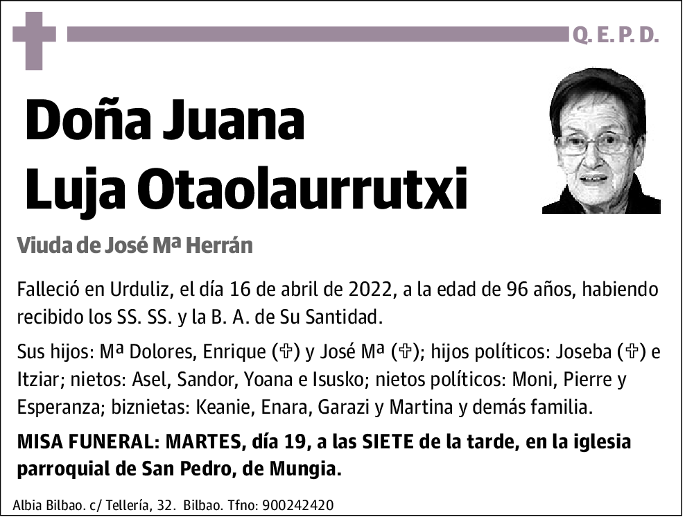 Juana Luja Otaolarrrutxi