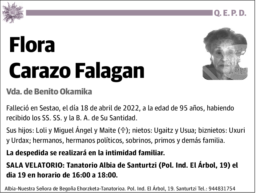 Flora Carazo Falagan