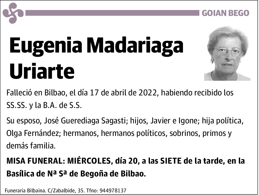 Eugenia Madariaga Uriarte