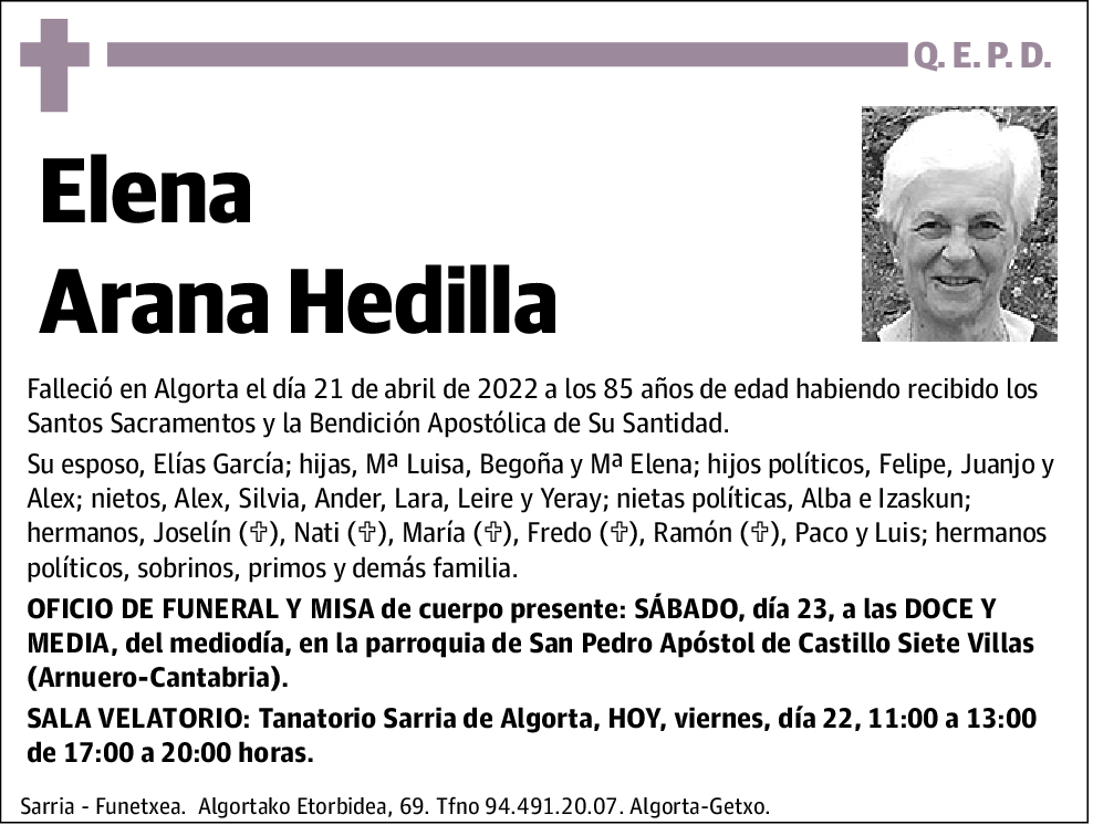 Elena Arana Hedilla