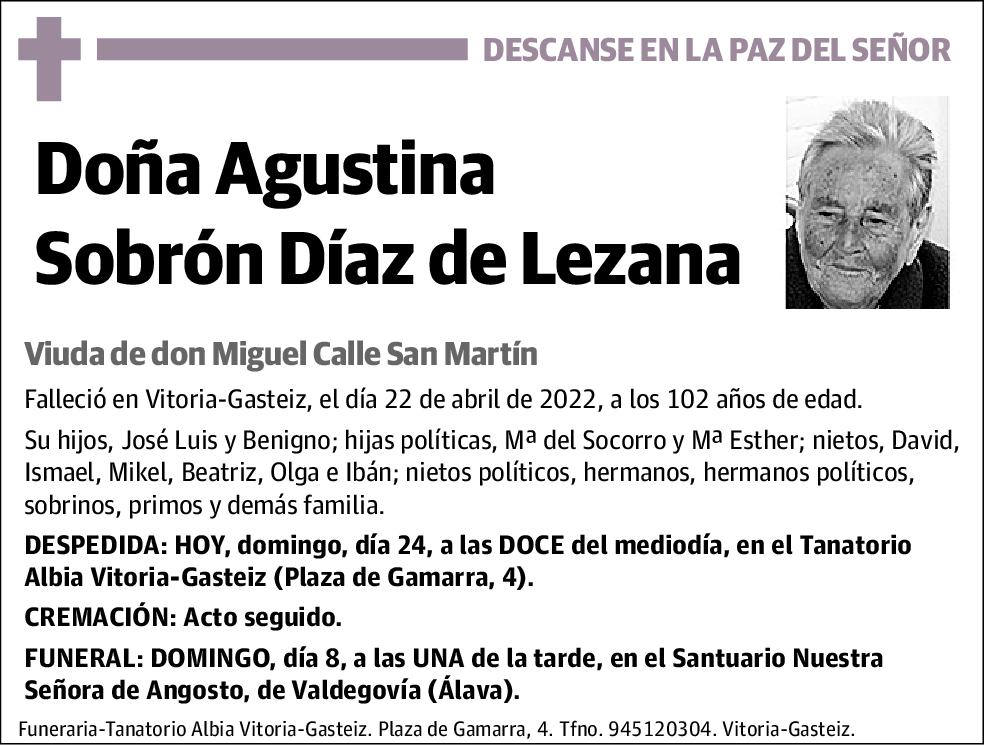 Agustina Sobrón Díaz de Lezana