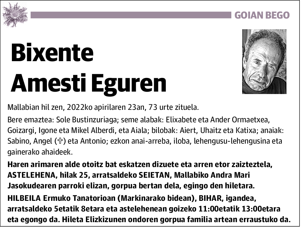 Bixente Amesti Eguren