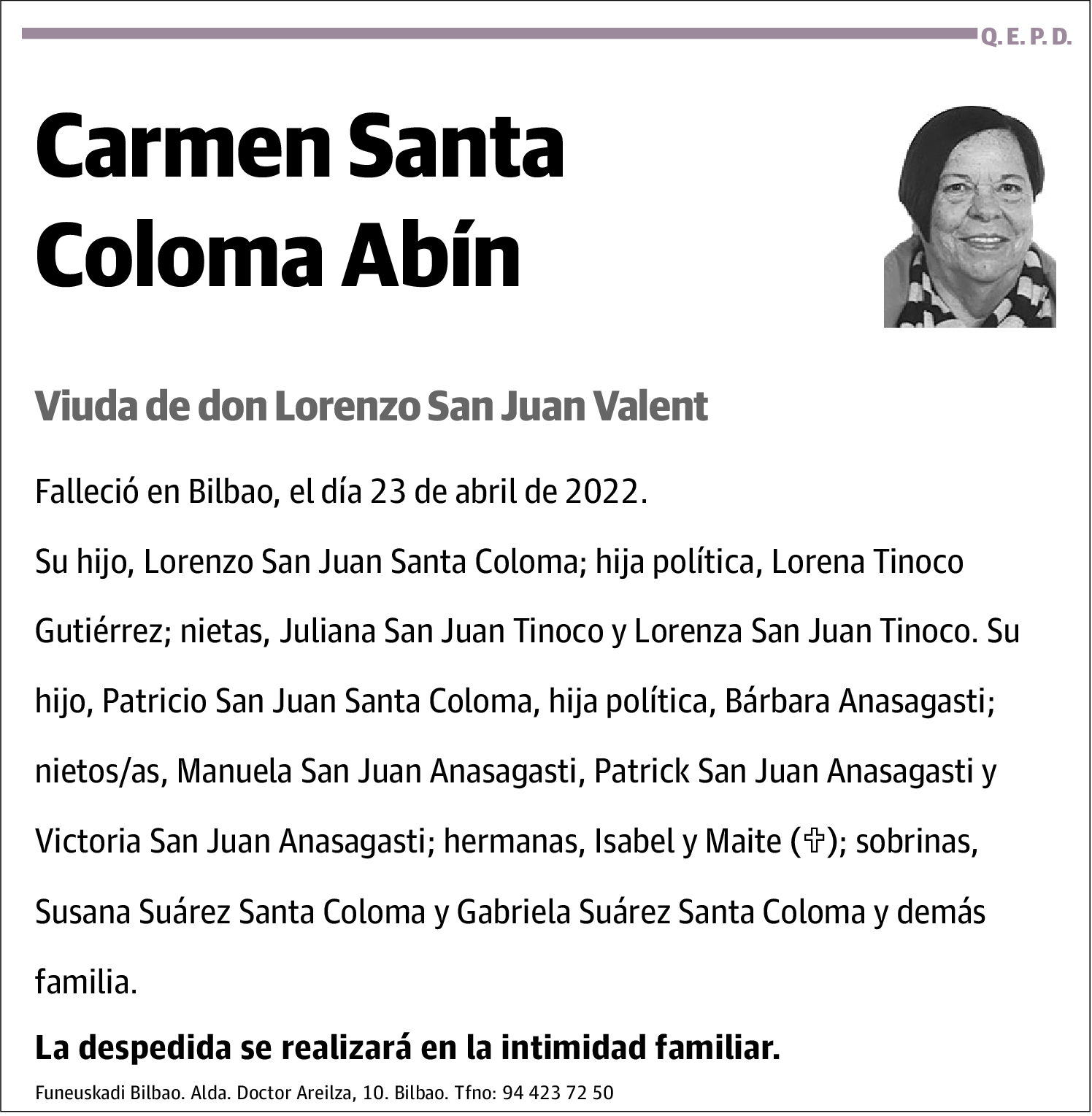 Carmen Santa Coloma Abín