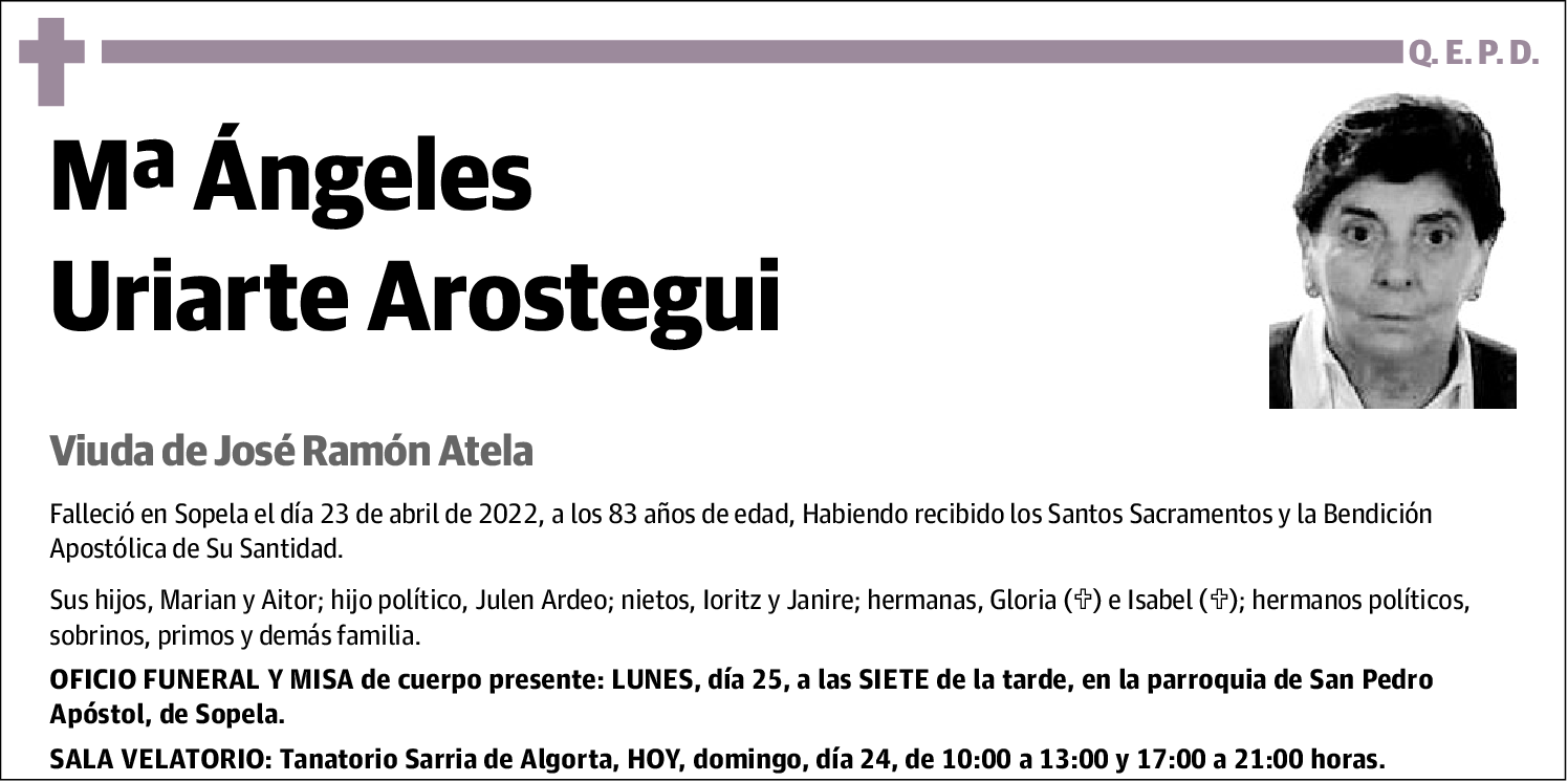 María Ángeles Uriarte Arostegui