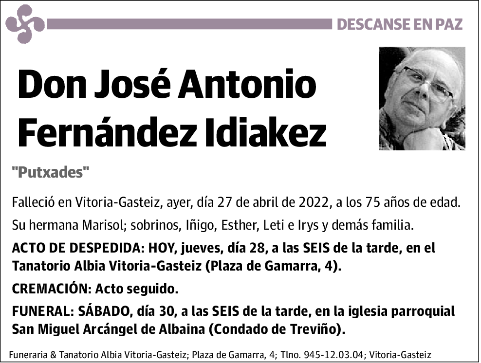 José Antonio Fernández Idiakez