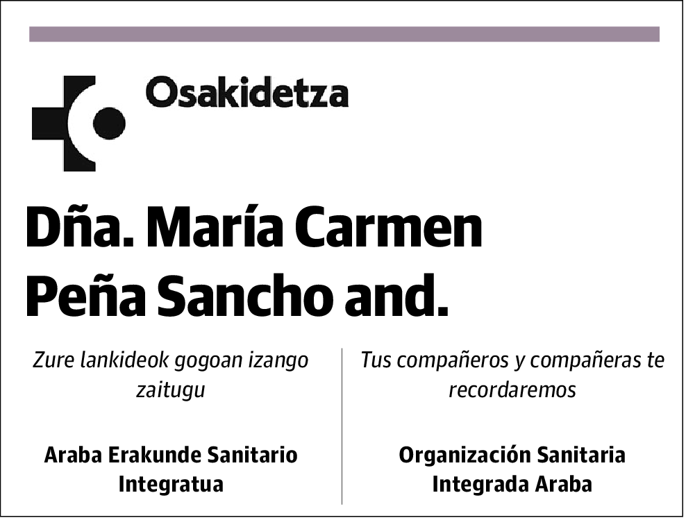 María Carmen Peña Sancho