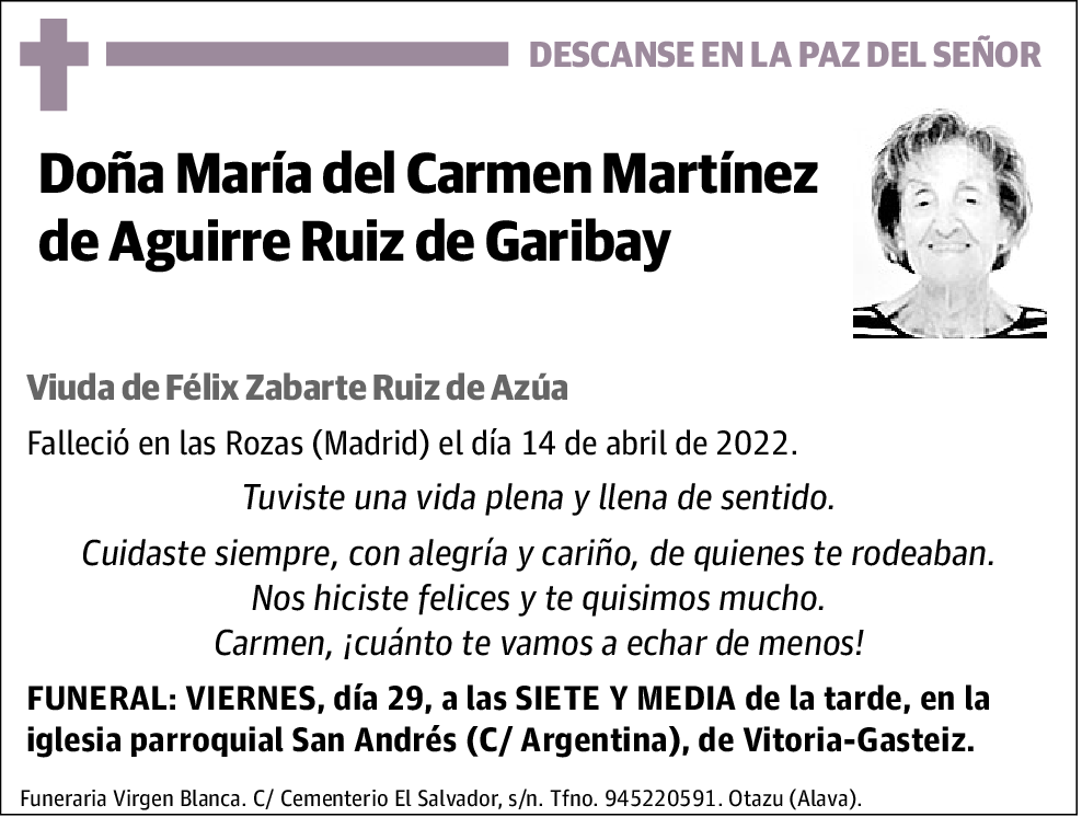 María del Carmen Martínez de Aguirre Ruiz de Garibay