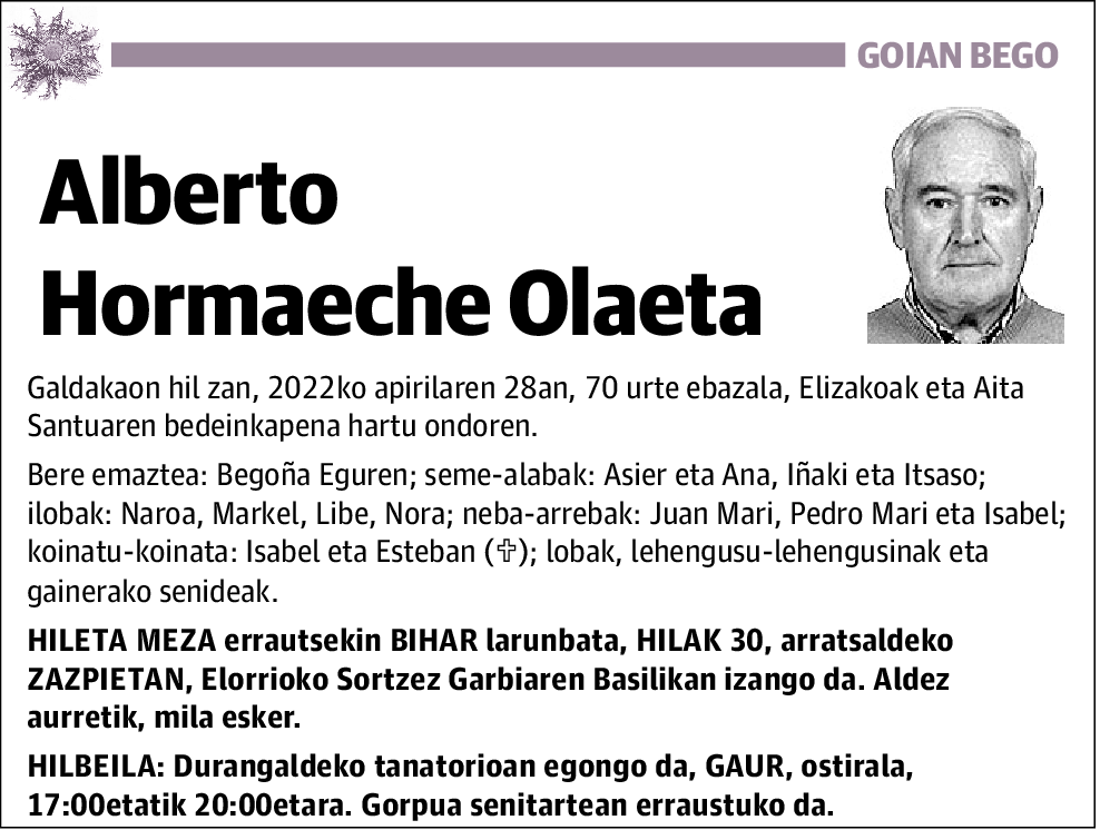 Alberto Hormaeche Olaeta