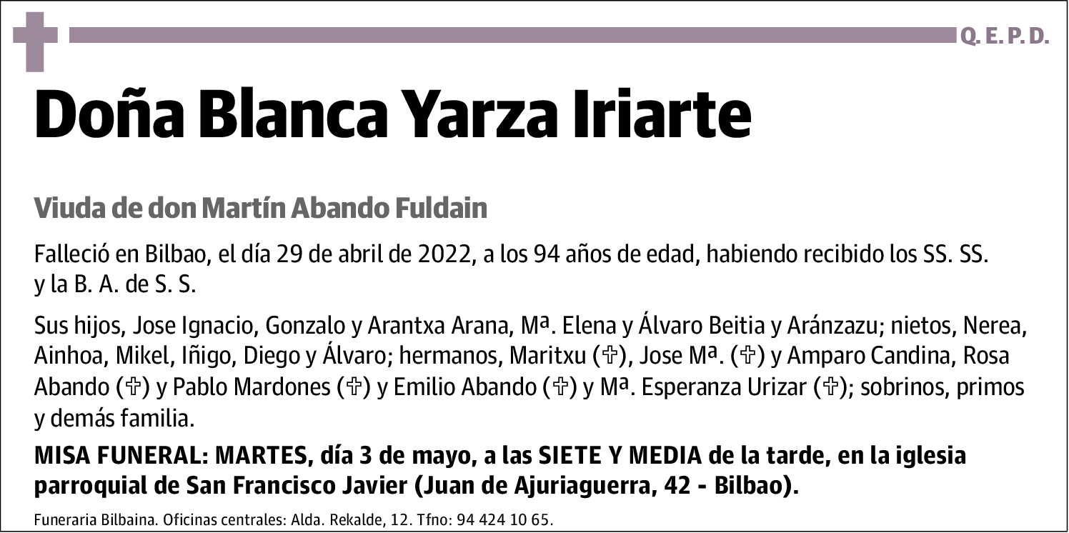Blanca Yarza Iriarte