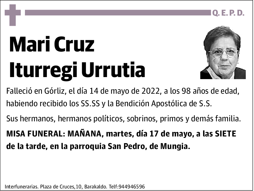 Mari Cruz Iturregi Urrutia
