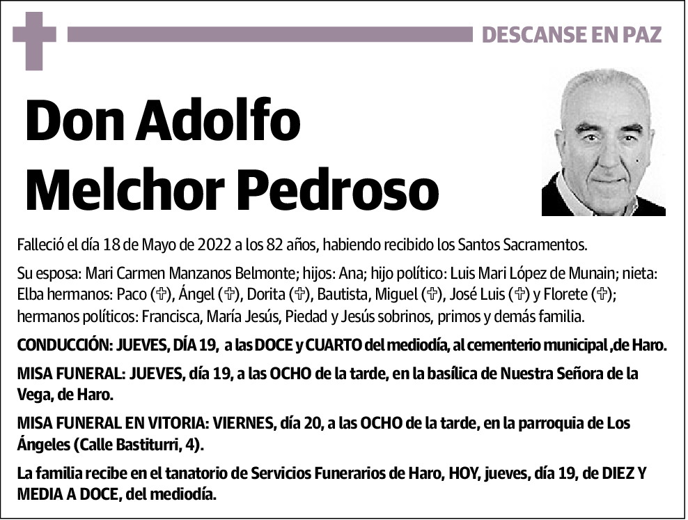 Adolfo Melchor Pedroso