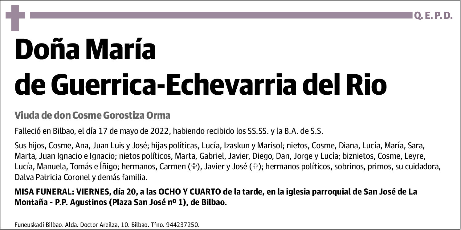 María de Guerrica-Echevarria del Rio