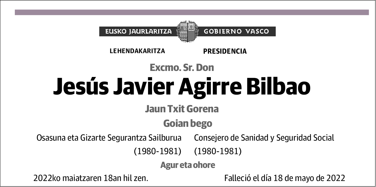 Jesús Javier Agirre Bilbao
