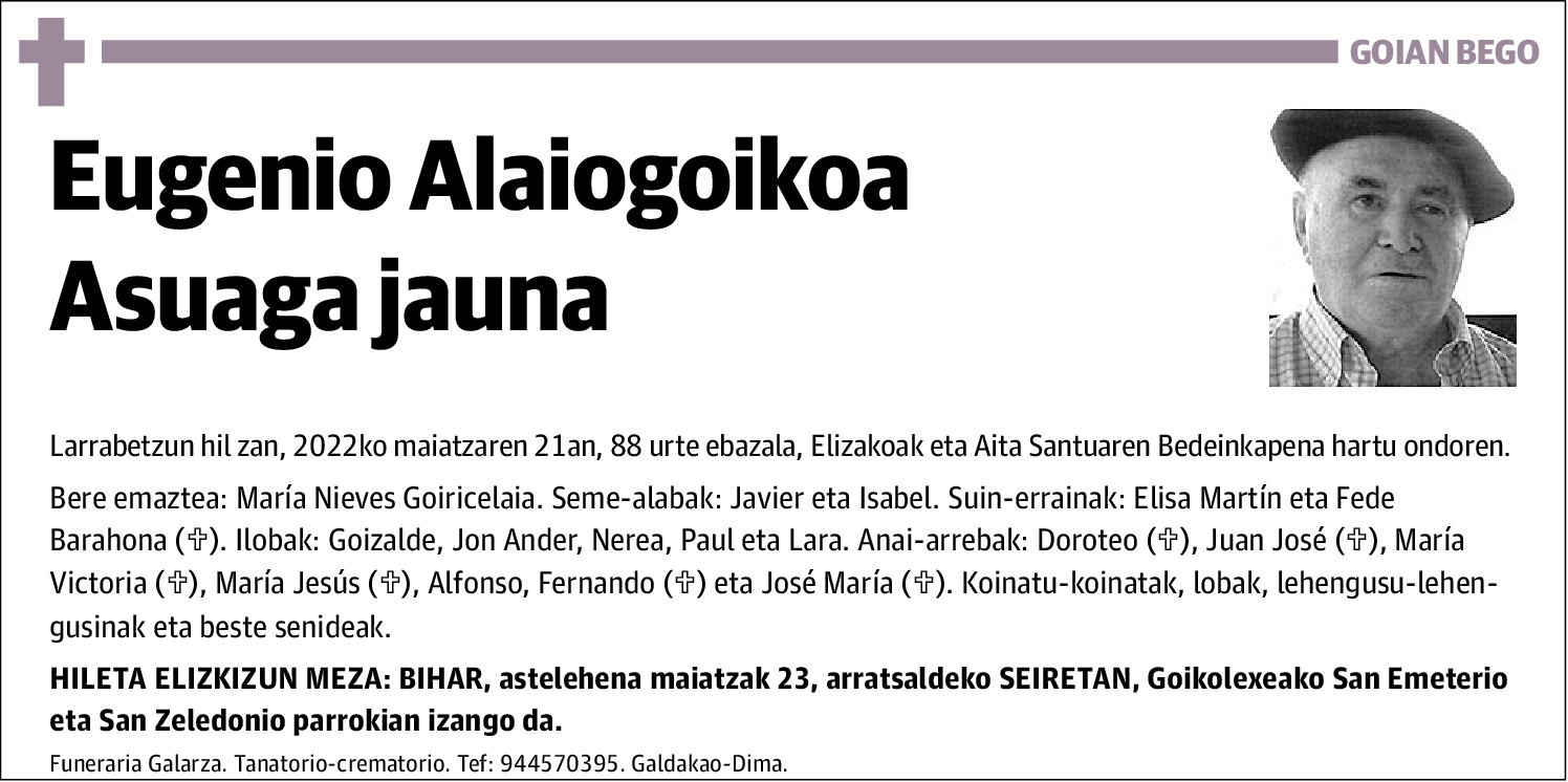 Eugenio Alaiogoikoa Asuaga